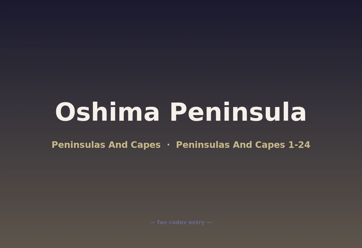 Oshima Peninsula